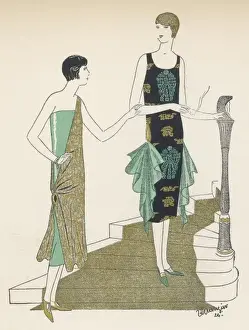 Diagonally Prints: Egyptian Frocks 1924