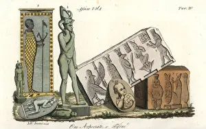 Manners Prints: Egyptian gods Horus, Harpocrates and Typhon