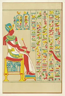 Regional Prints: Egyptian Hieroglyphics