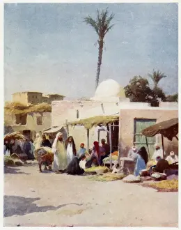 Egyptian Market Scene