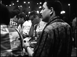 Images Dated 3rd September 2015: Egyptian men playing cards, Cairo, Egypt. Date: 1980s
