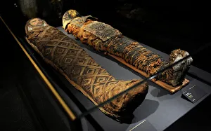 Egyptian mummies. Carlsberg Glyptotek Museum. Copenhagen