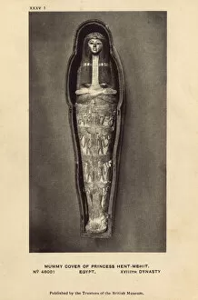 Mummies Collection: Egyptian Mummy in the British Museum, London - Hentmehit