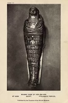Mummies Collection: Egyptian Mummy in British Museum, London - Horemheb