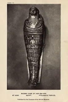 Cartonnage Prints: Egyptian Mummy in British Museum, London - Horemheb