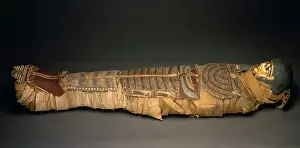 Bandage Prints: Egyptian mummy. National Archaeology Museum. Madrid. Spain