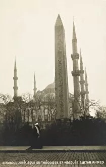 Ahmet Gallery: The Egyptian Obelisk before the Blue Mosque