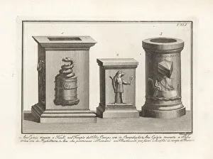 Ancient Egyptians Prints: Egyptian and Roman altars