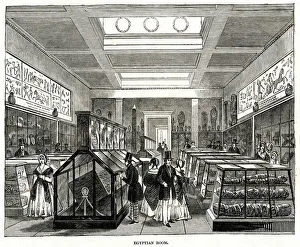 Images Dated 1st February 2019: Egyptian Room, British Museum, London 1847