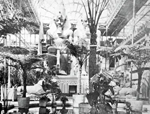 Egyptian statues, Great Exhibition, Crystal Palace, London