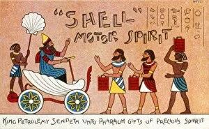 Clever Collection: Egyptian style advertisement for Shell Motor Spirit