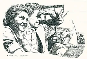 Enjoying Collection: Egyptian Travel Bureau Advertisement Illustration