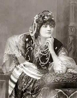 Egyptian or Turkish dancer, circa 1890
