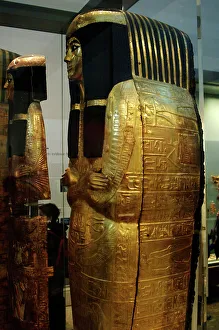 Egyptian wooden sarcophagus