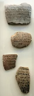 Asyut Collection: Egyptians ostraca