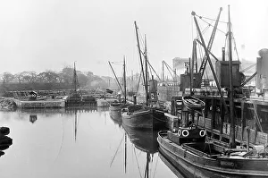Sunlight Prints: Eharf and docks, Port Sunlight soap factory, Wirral