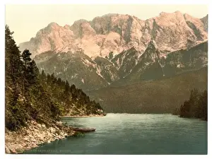 Eibsee, general view, Upper Bavaria, Germany
