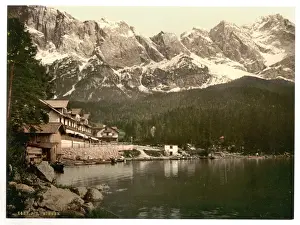 Bavaria Prints: Eibsee, general view, Upper Bavaria, Germany