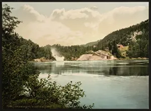 Telemarken Prints: Eidsfos Lock, Telemarken (i. e, Telemark), Norway