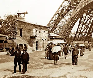 Ironwork Prints: Under the Eiffel Tower, 1889 Exposition Universelle, Paris