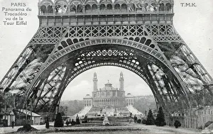 Unattributed Prints: The Eiffel Tower (base), Paris, France
