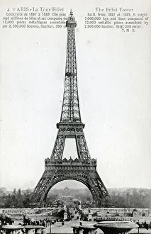 Unattributed Prints: The Eiffel Tower, Paris, France