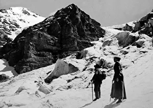 Climber Prints: On the Eiger Glacier, Switzerland, Victorian period