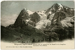 Images Dated 6th October 2016: The Eiger, Monch and Junfrau mountains - Switzerland