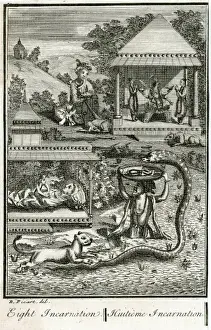 Eighth avatar of the Hindu god Vishnu
