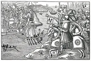 Carthage Collection: EIGHTH CRUSADE Louis IX lands at Carthage, whence he will advance to Tunis where he will die of