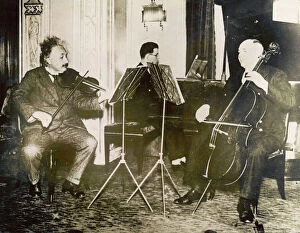 Physicist Gallery: Einstein Plays Violin