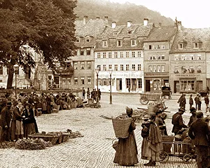 Eisenach Prints: Eisenach Market Place Germany Victorian period