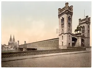 Eisenbahn Bridge, Cologne, the Rhine, Germany