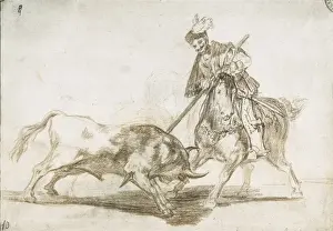 El Cid spearing another bull