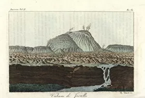 Freschi Collection: El Jorullo, a cinder cone volcano in Michoacan