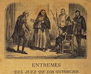 Farce Prints: El Juez de los Divorcios. Short farce by Cervantes