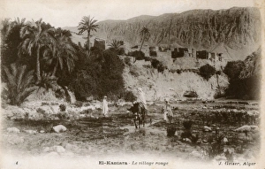 Images Dated 20th July 2016: El Kantara, Algeria - The Red Village