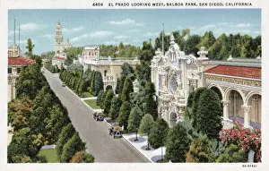 Diego Prints: El Prado, Balboa Park, San Diego, California, USA
