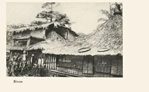 Woven Prints: Elaborate woven reed huts in Sinoe County, Liberia