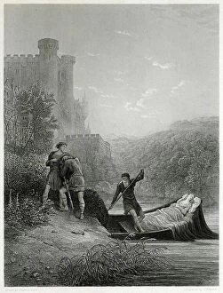 Images Dated 4th July 2018: Elaine Dies Love Myth England Arthurian Legend