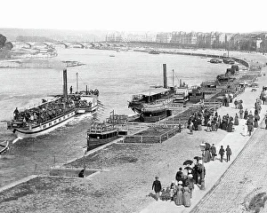 Dresden Prints: The Elbe Dresden Germany Victorian period