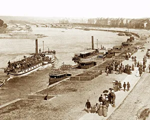 The Elbe Dresden Germany Victorian period