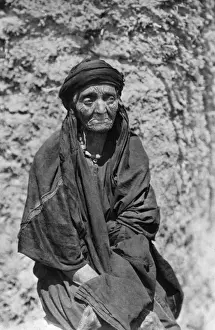 Wrinkled Prints: Elderly Bedouin woman, Holy Land