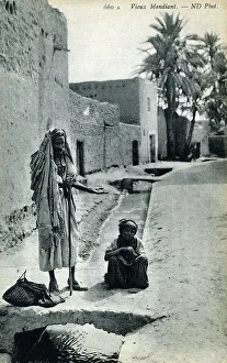 Begging Prints: Elderly Beggar - Algeria, North Africa