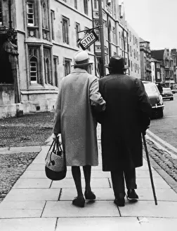 Elderly Couple Walking
