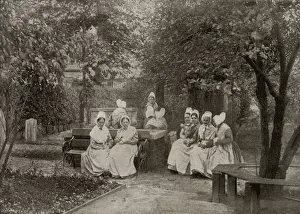Elderly inmates, Islington Workhouse, London
