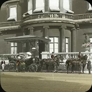 Await Gallery: An elderly Queen Victoria leaving for Windsor