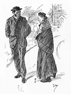 Mortality Prints: Elderly woman comments to the vicar on the new graveyard