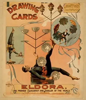 Juggler Prints: Eldora, the premier equilibrist and juggler of the world