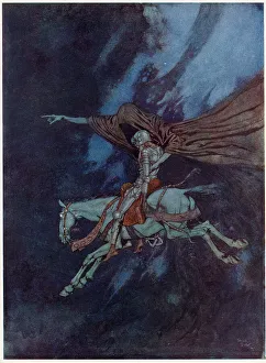 Dulac Prints: Eldorado by Edgar Allan Poe, Dulac illustration